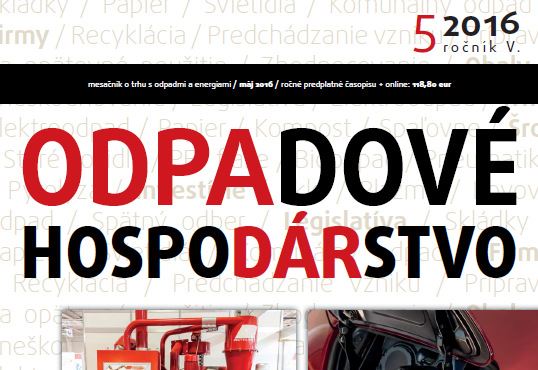 Čo by vám nemalo ujsť. ODPADOVÉ HOSPODÁRSTVO, 2016/05